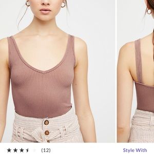 NWT Free People Ribbed Brami size M/L